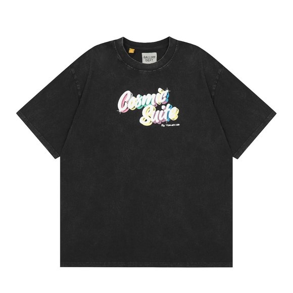 Gallery Dept Printed hot gold high quality short sleeve T-shirt